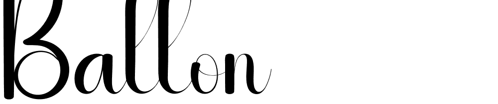 Ballon font family download free