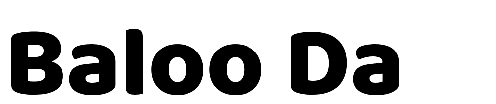 Baloo-Da font family download free