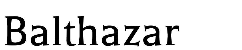 Balthazar font family download free