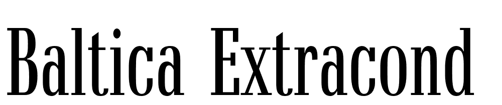 Baltica-ExtraCond font family download free