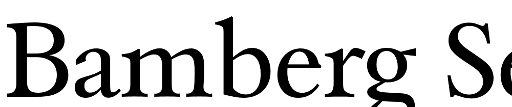 Bamberg Serial font family download free