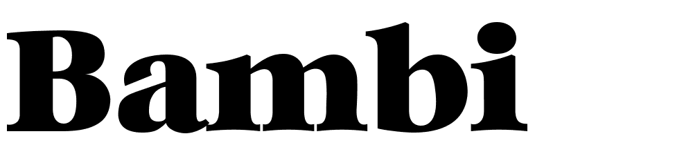 Bambi font family download free