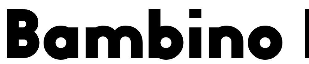 Bambino-Black font family download free