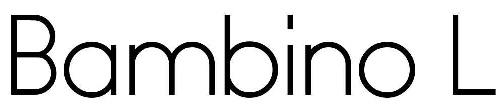 Bambino-Light font family download free