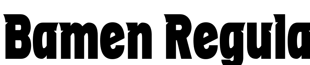 BAMEN-Regular font family download free