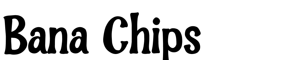 Bana Chips font family download free