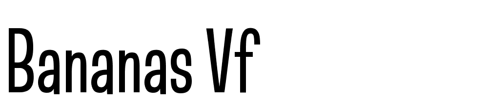 Bananas VF font family download free