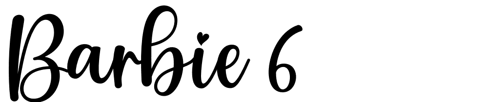 barbie-6 font family download free