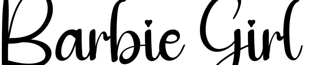 Barbie-Girl font family download free