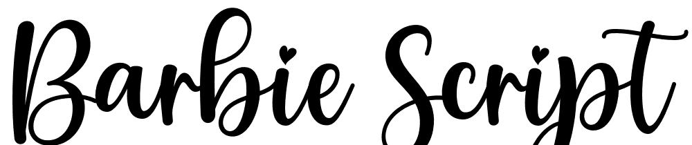 Barbie-Script font family download free