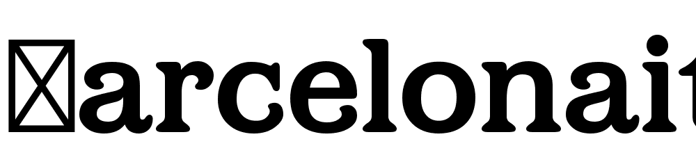 BarcelonaITCStd-Bold font family download free