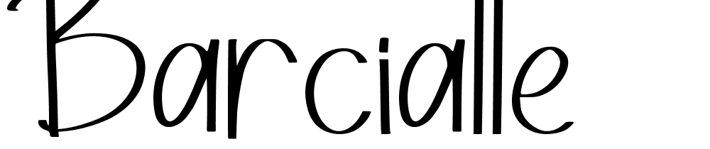 Barcialle font family download free