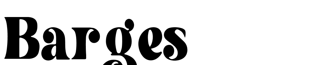 barges font family download free