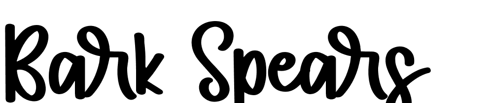 Bark-Spears font family download free