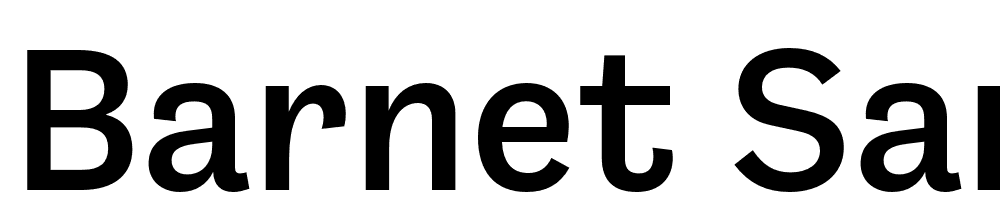 Barnet-Sans-Medium font family download free