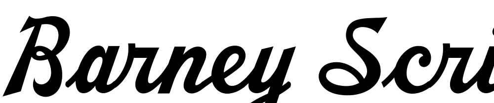 Barney Script PERSONAL USE font family download free