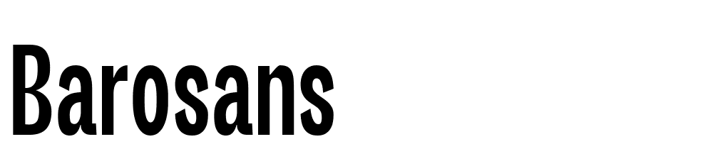 barosans font family download free