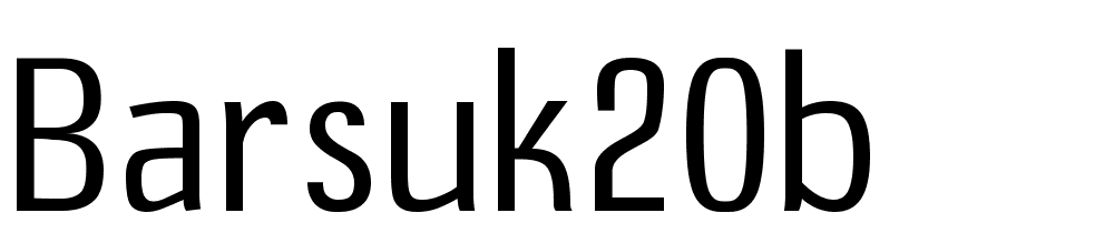 Barsuk20b font family download free