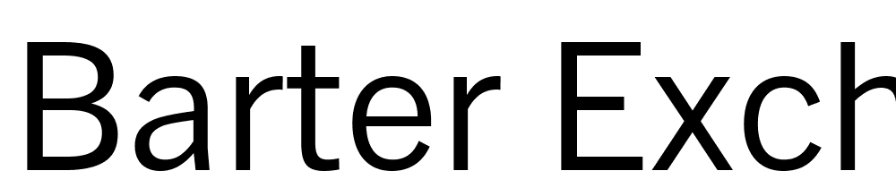 Barter-Exchange-Regular font family download free