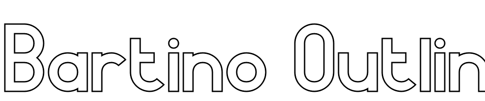 Bartino-Outline-Regular font family download free