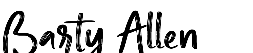 Barty-Allen font family download free