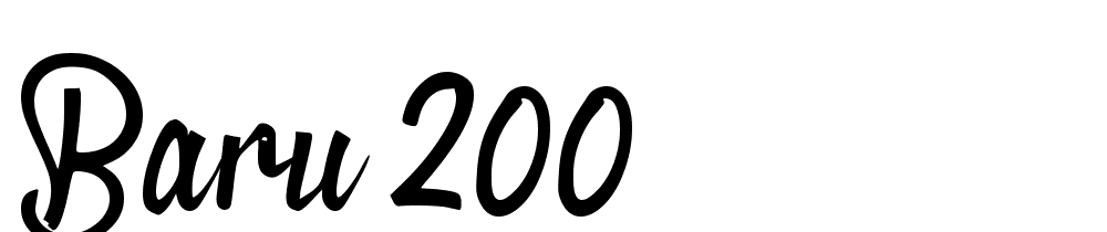 Baru-200 font family download free