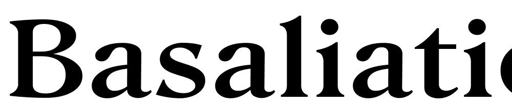 basaliation font family download free