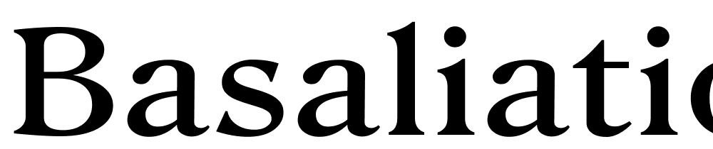 Basaliation-Medium font family download free