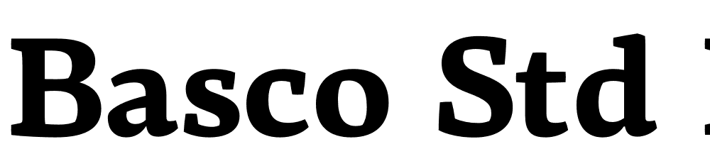 Basco-Std-ExtraBold font family download free