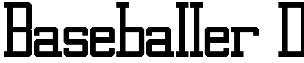 Baseballer-Demo font family download free