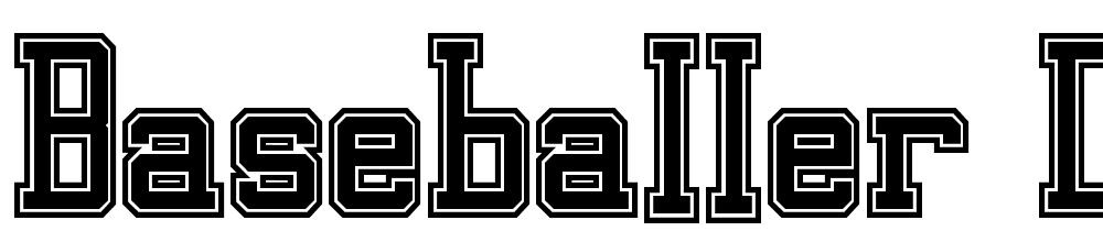 Baseballer-Demo-Shadow font family download free