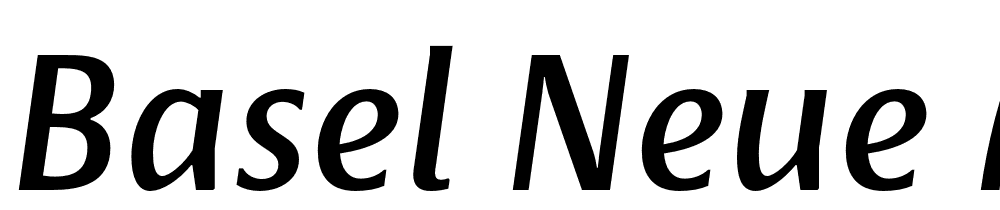 Basel-Neue-Medium-Italic font family download free