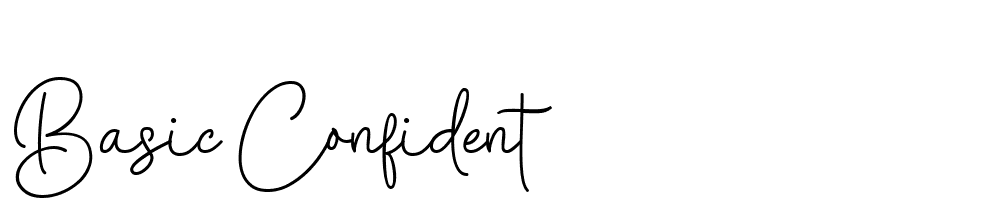 Basic Confident font family download free