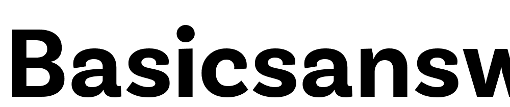 BasicSansW05-Bold font family download free