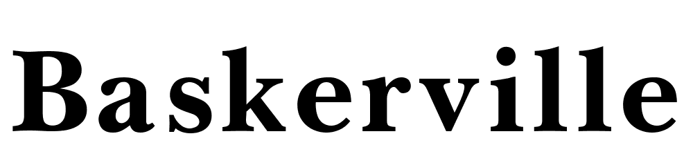 Baskerville font family download free
