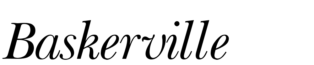 Baskerville font family download free