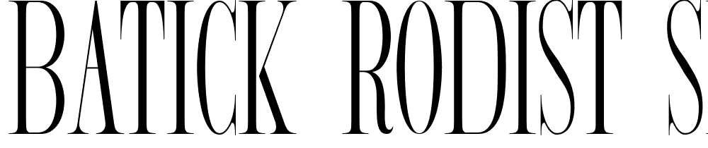 BATICK RODIST SERIF font family download free