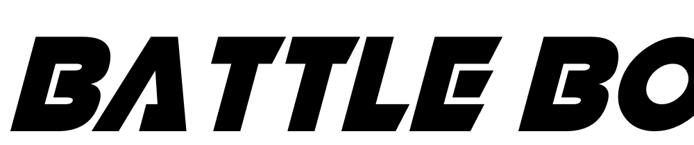 Battle-Bots-Italic font family download free