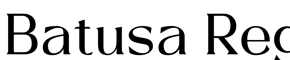 Batusa-Regular font family download free