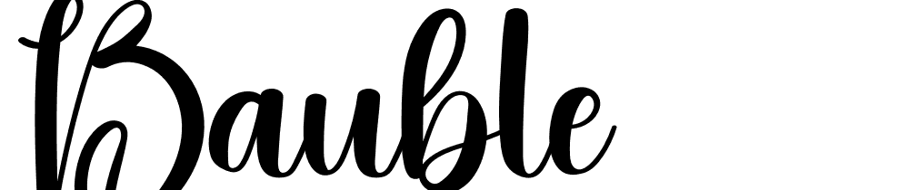 Bauble font family download free