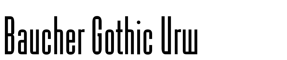 Baucher-Gothic-URW font family download free