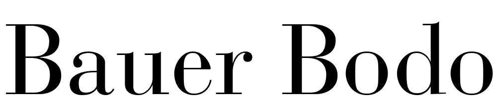 Bauer-Bodoni-Roman font family download free