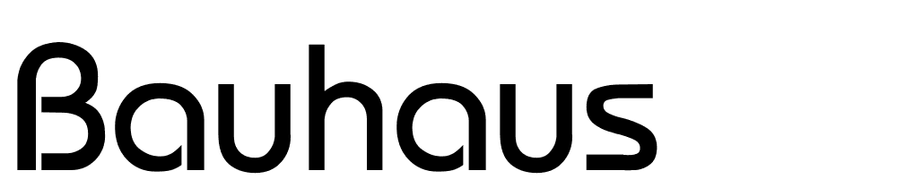 Bauhaus font family download free
