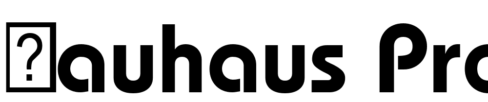 Bauhaus Pro-Demi font family download free