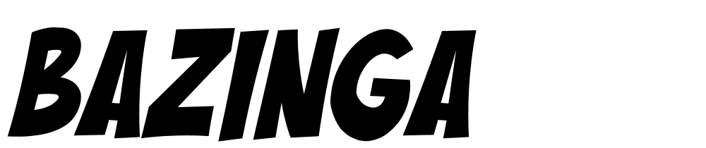 bazinga font family download free