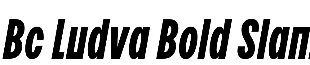 BC-Ludva-Bold-Slant font family download free