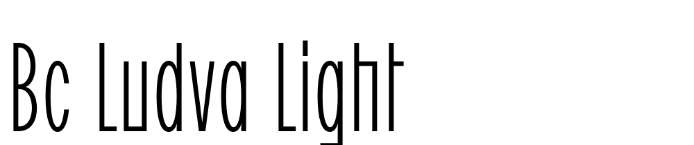 BC-Ludva-Light font family download free