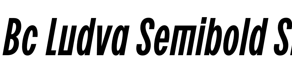 BC-Ludva-Semibold-Slant font family download free