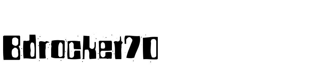 BDRocket70 font family download free