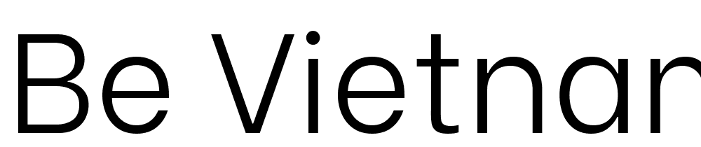 Be-Vietnam-Light font family download free